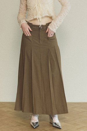 メゾンスペシャル/MAISON SPECIALのPleated Maxi Skirt/プリーツマキシスカート(110700/110703)
