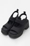 【予約販売】Volume Sole Stretch Sandals/ボリュームソールストレッチサンダル メゾンスペシャル/MAISON SPECIAL BLK(ブラック)