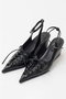 【予約販売】Lace Up Pointed Pumps/レースアップポインテッドパンプス メゾンスペシャル/MAISON SPECIAL BLK(ブラック)