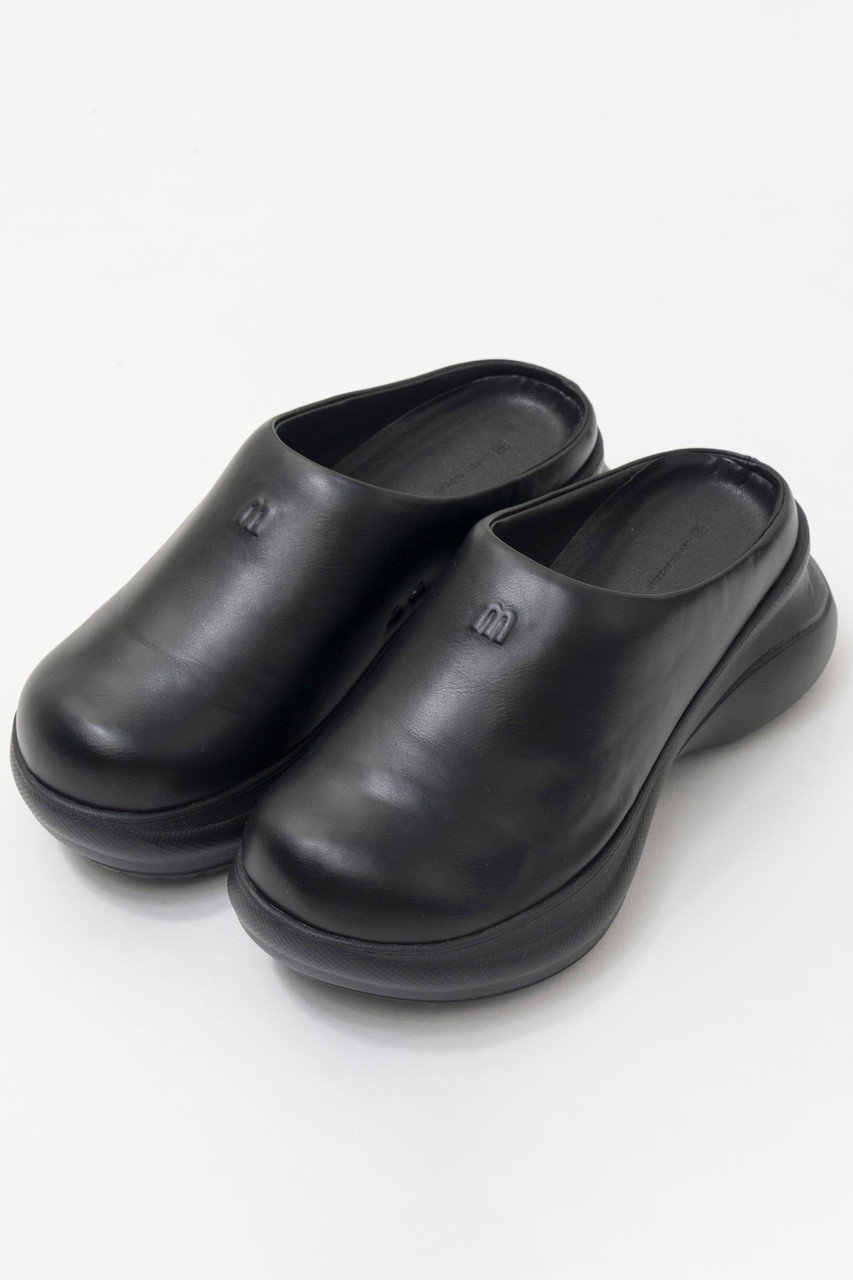 メゾンスペシャル/MAISON SPECIALの【予約販売】Vegan Leather Sabot Sandals/ヴィーガンレザークロッグス(BLK(ブラック)/21251565510)