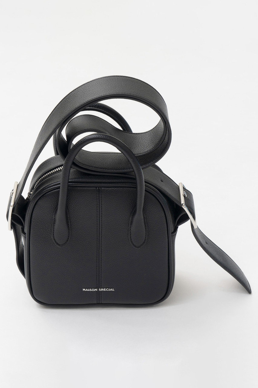 メゾンスペシャル/MAISON SPECIALの【予約販売】Wide Strap Boston Bag/ワイドストラップボストンバッグ(BLK(ブラック)/21251615504)