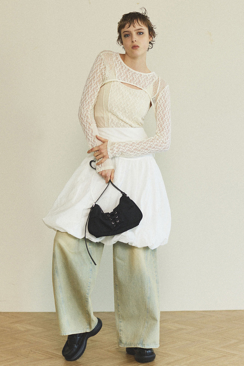 MAISON SPECIAL(メゾンスペシャル)｜Lace Up Saddle Bag/レースアップ