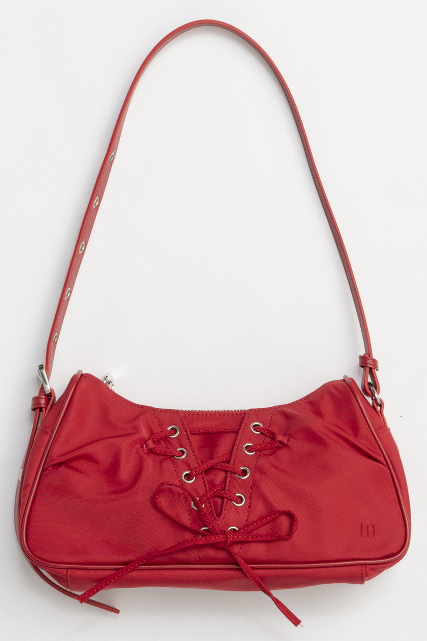 メゾンスペシャル/MAISON SPECIALの【予約販売】Lace Up Saddle Bag/レースアップサドルバッグ(RED(レッド)/21251615505)