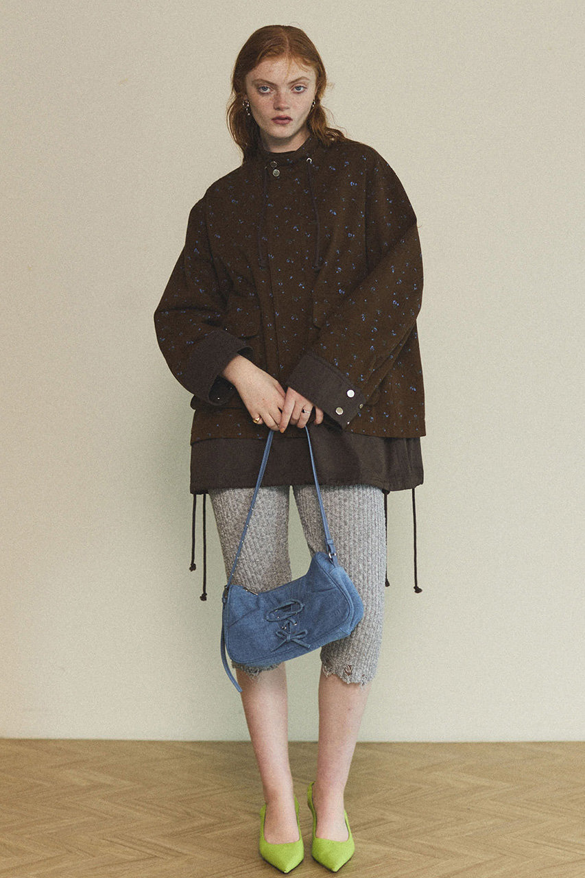 MAISON SPECIAL(メゾンスペシャル)｜Lace Up Denim Saddle Bag/レース