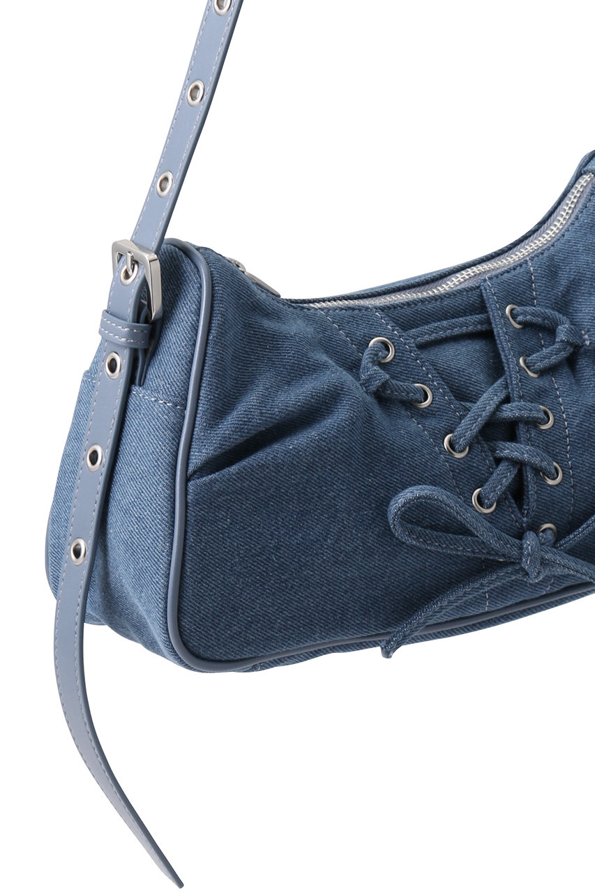 MAISON SPECIAL(メゾンスペシャル)｜Lace Up Denim Saddle Bag