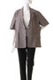 Color Plaid Half Sleeve Jacket/カラーチェックハーフスリーブジャケット メゾンスペシャル/MAISON SPECIAL