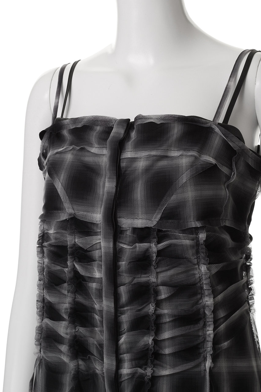 MAISON SPECIAL(メゾンスペシャル)｜See-through Plaid Layered Dress