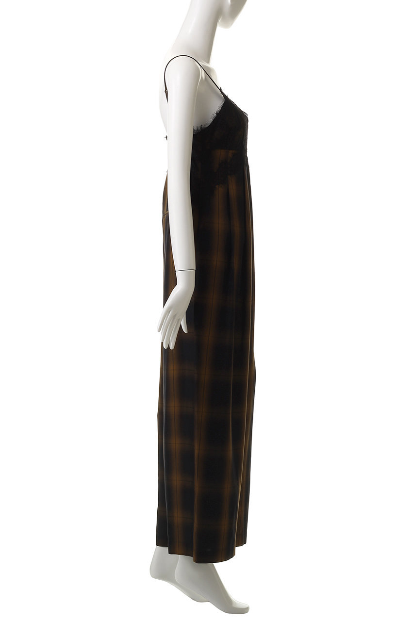 MAISON SPECIALチェック柄オールインワン MAISON SPECIAL オールインワン Plaid Lace Camisole All-In-One