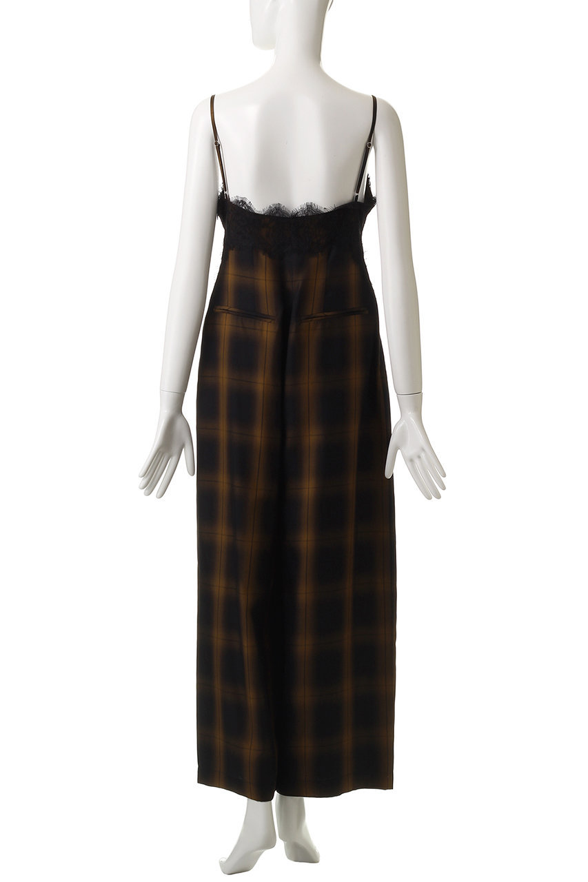 MAISON SPECIALチェック柄オールインワン MAISON SPECIAL オールインワン Plaid Lace Camisole All-In-One