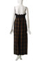 Plaid Lace Camisole All-In-One/チェックレースキャミオールインワン メゾンスペシャル/MAISON SPECIAL