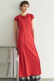 Henry Neck Layered Cut And Sew Dress/ヘンリーネックレイヤードカットワンピース