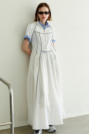 メゾンスペシャル/MAISON SPECIALのZip Up Volume Dress/ジップアップボリュームワンピース(110500/110503)