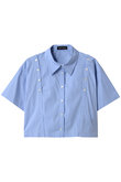 Button Slit Short Shirt/ボタンスリットショートシャツ