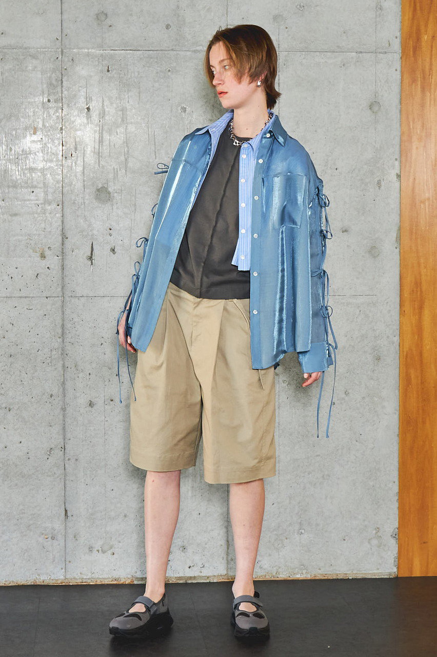 MAISON SPECIAL(メゾンスペシャル)｜Button Slit Short Shirt