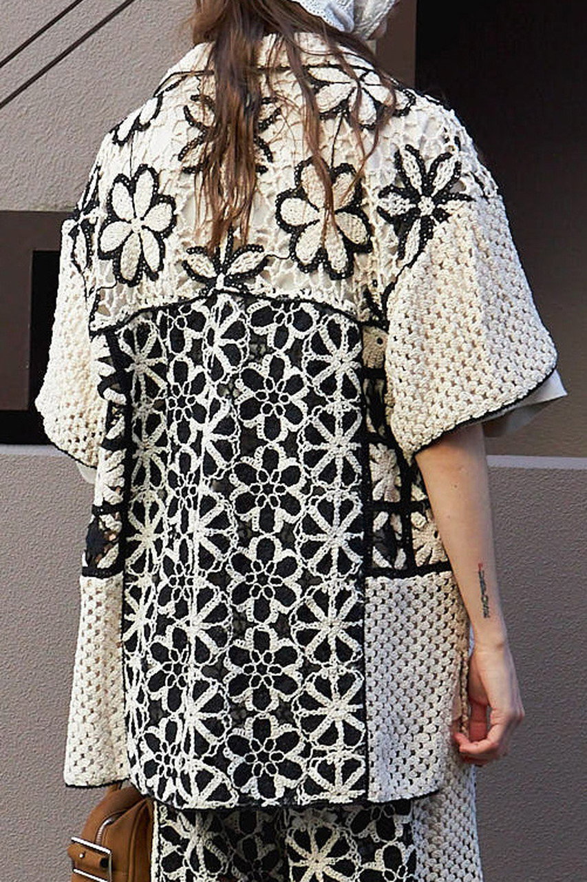 MAISON SPECIAL(メゾンスペシャル)｜Mixed Lace Oversized Shirt