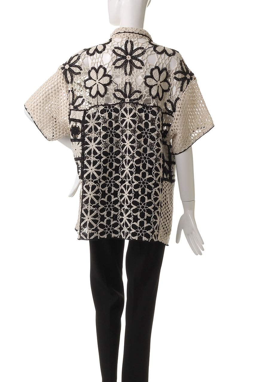 MAISON SPECIAL(メゾンスペシャル)｜Mixed Lace Oversized Shirt