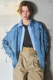 Oversize Shear Ribbon Shirt/オーバーシアーリボンシャツ