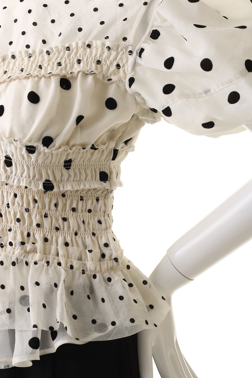 MAISON SPECIAL(メゾンスペシャル)｜2way Sleeve Dot Ruffle
