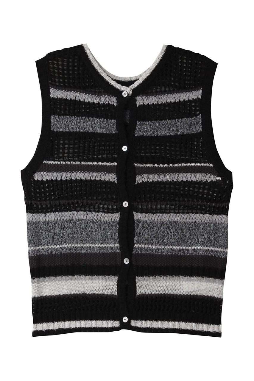 MAISON SPECIAL 2way Multi Border Tank Top/2WAYマルチボーダータンクトップ (BLK(ブラック), FREE) メゾンスペシャル ELLE SHOP MAISON SPECIAL 2way Multi Border Tank Top/2WAYマルチボーダータンクトップ (BLK(ブラック), FREE) メゾンスペシャル ELLE SHOP