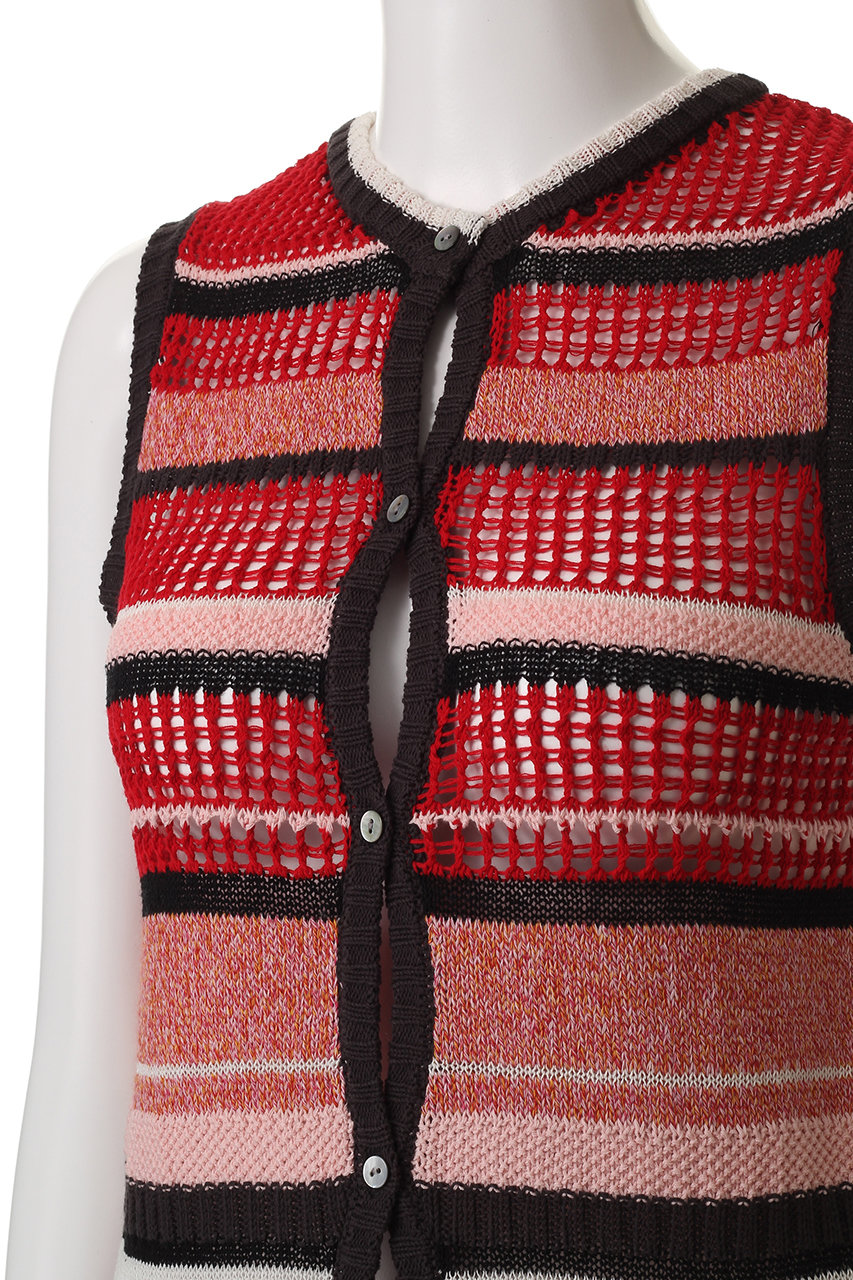 ベスト ジレ 2way Multi Border Tank Top/2WAYマルチボーダータンクトップ「MAISON SPECIAL/メゾンスペシャル MAISON SPECIAL ベスト ジレ 2way Multi Border Tank Top/2WAY