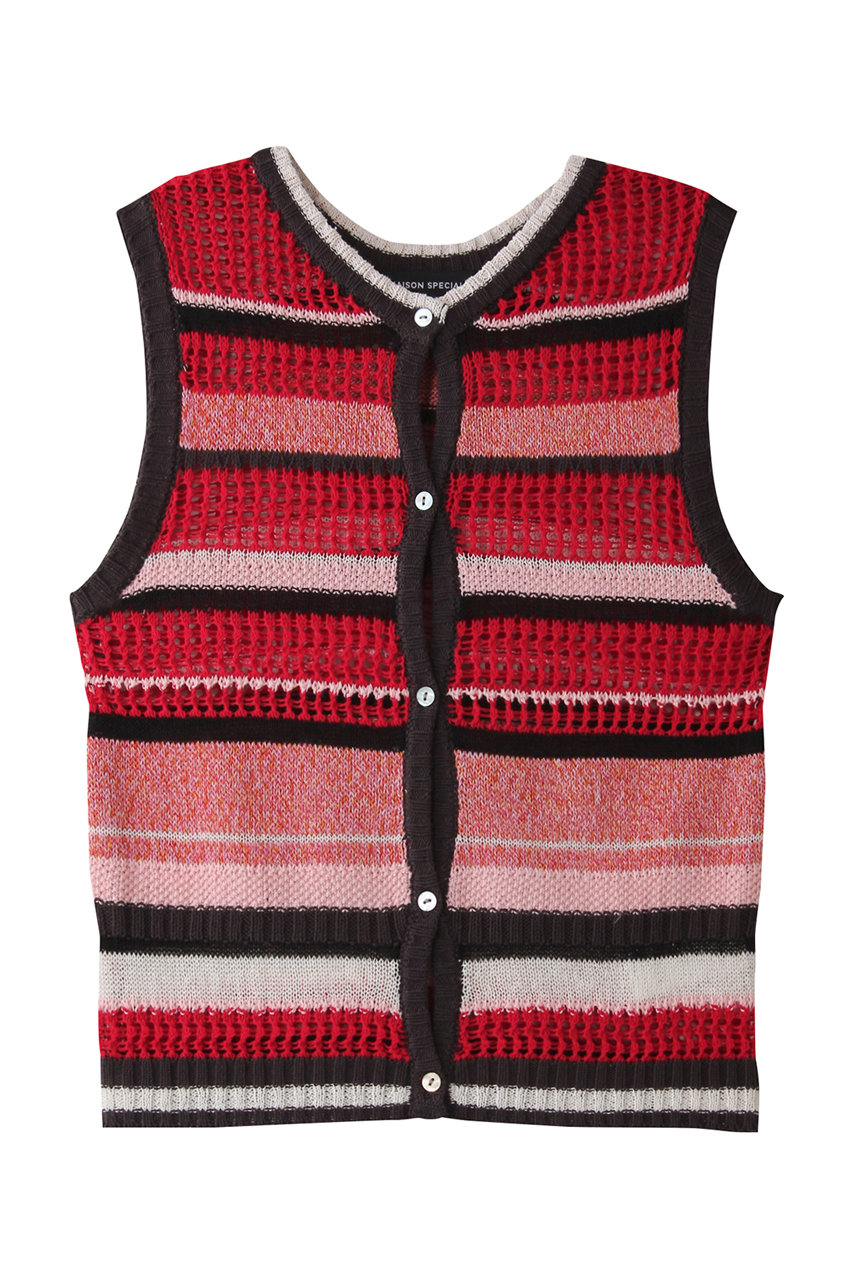 MAISON SPECIAL 2way Multi Border Tank Top/2WAYマルチボーダータンクトップ (PNK(ピンク), FREE) メゾンスペシャル ELLE SHOP MAISON SPECIAL 2way Multi Border Tank Top/2WAYマルチボーダータンクトップ (PNK(ピンク), FREE) メゾンスペシャル ELLE SHOP