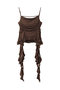 Ruffle Shirring Camisole/ラッフルシャーリングキャミソール メゾンスペシャル/MAISON SPECIAL BRN(ブラウン)