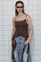 Ruffle Shirring Camisole/ラッフルシャーリングキャミソール メゾンスペシャル/MAISON SPECIAL