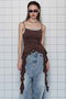 Ruffle Shirring Camisole/ラッフルシャーリングキャミソール メゾンスペシャル/MAISON SPECIAL