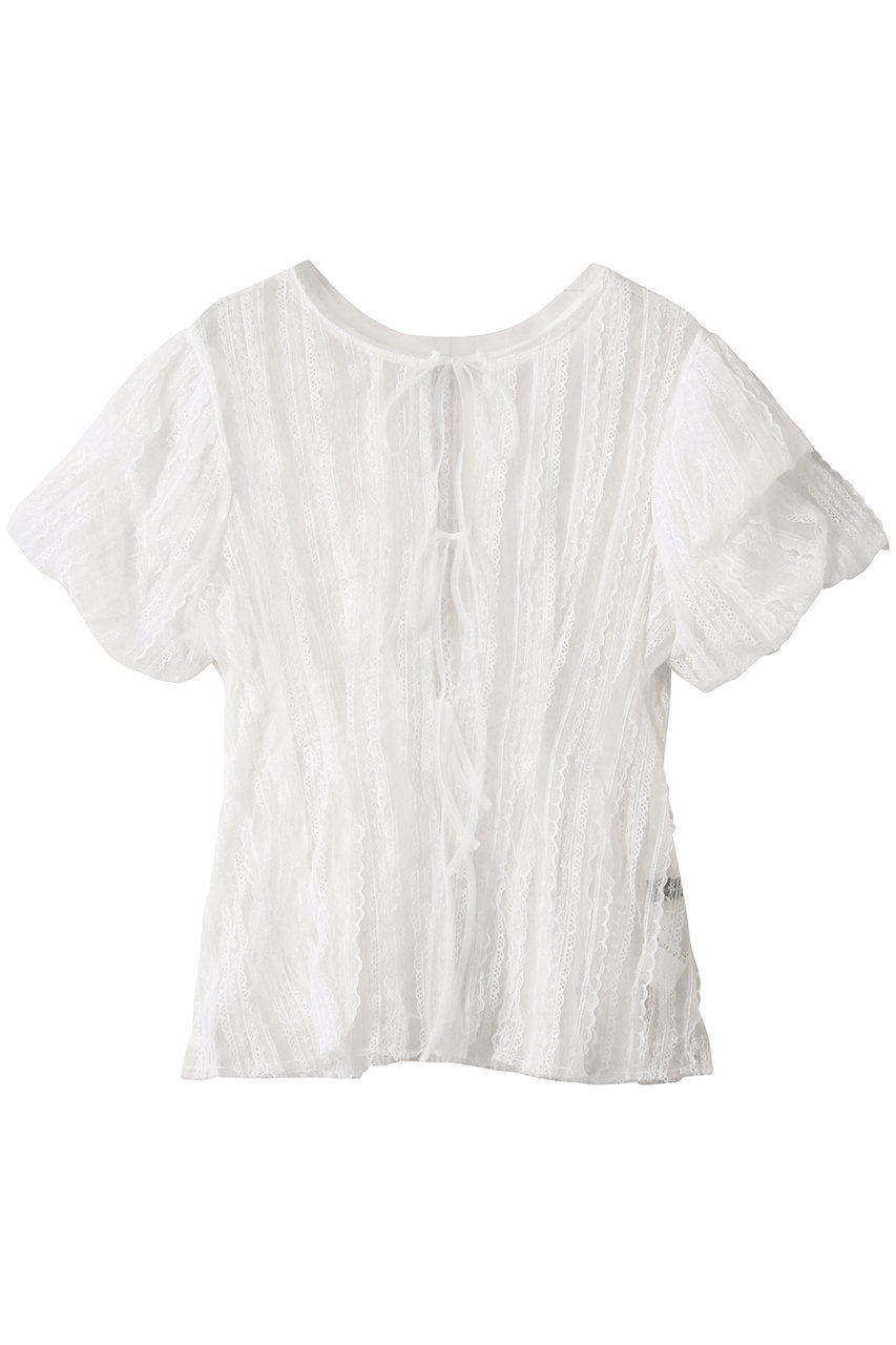 MAISON SPECIAL Lace Peplum 2way Tops/レースペプラム2WAYトップス (WHT(ホワイト), FREE) メゾンスペシャル ELLE SHOP MAISON SPECIAL Lace Peplum 2way Tops/レースペプラム2WAYトップス (WHT(ホワイト), FREE) メゾンスペシャル ELLE SHOP