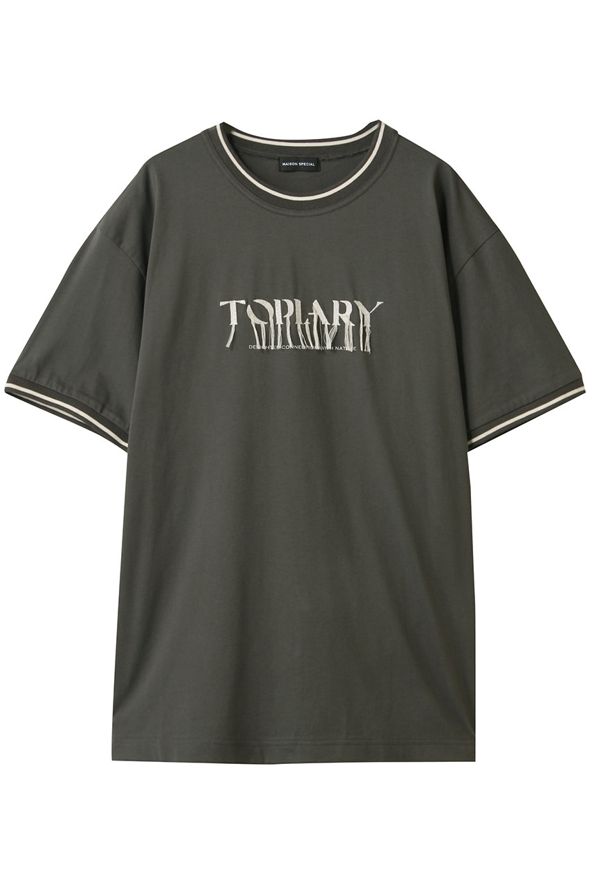 Fringe Embroidery Big Ringer T-shirt/フリンジエンブロイダリービッグリンガーTEE