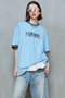 Fringe Embroidery Big Ringer T-shirt/フリンジエンブロイダリービッグリンガーTEE メゾンスペシャル/MAISON SPECIAL