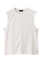 Cutoff Sleeveless Tops/カットオフノースリーブトップス メゾンスペシャル/MAISON SPECIAL WHT(ホワイト)