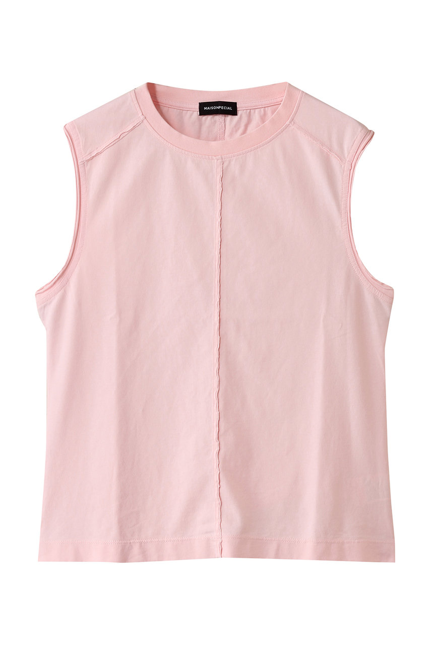 MAISON SPECIAL Cutoff Sleeveless Tops/カットオフノースリーブトップス (PNK(ピンク), FREE) メゾンスペシャル ELLE SHOP MAISON SPECIAL Cutoff Sleeveless Tops/カットオフノースリーブトップス (PNK(ピンク), FREE) メゾンスペシャル ELLE SHOP