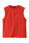 Cutoff Sleeveless Tops/カットオフノースリーブトップス メゾンスペシャル/MAISON SPECIAL RED(レッド)