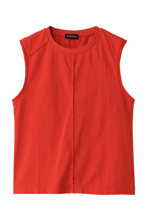 メゾンスペシャル/MAISON SPECIALのCutoff Sleeveless Tops/カットオフノースリーブトップス(110100/110101)