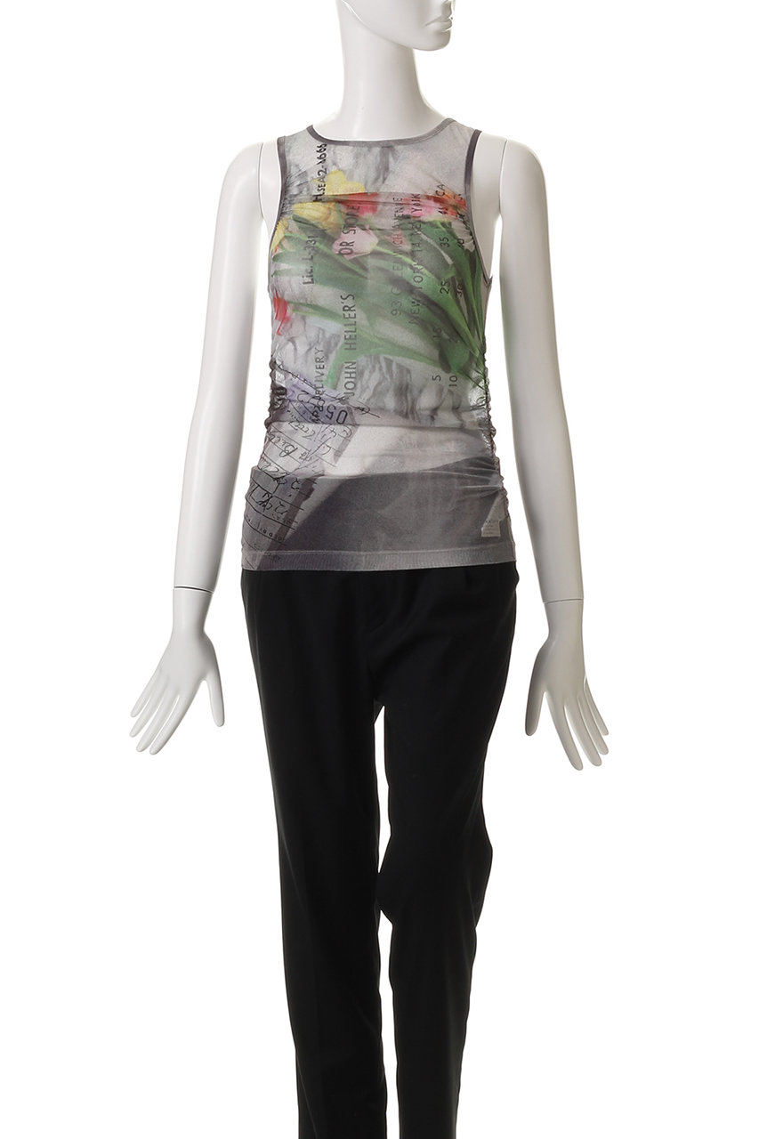 MAISON SPECIAL(メゾンスペシャル)｜Tulip Gather Mesh Tank Top