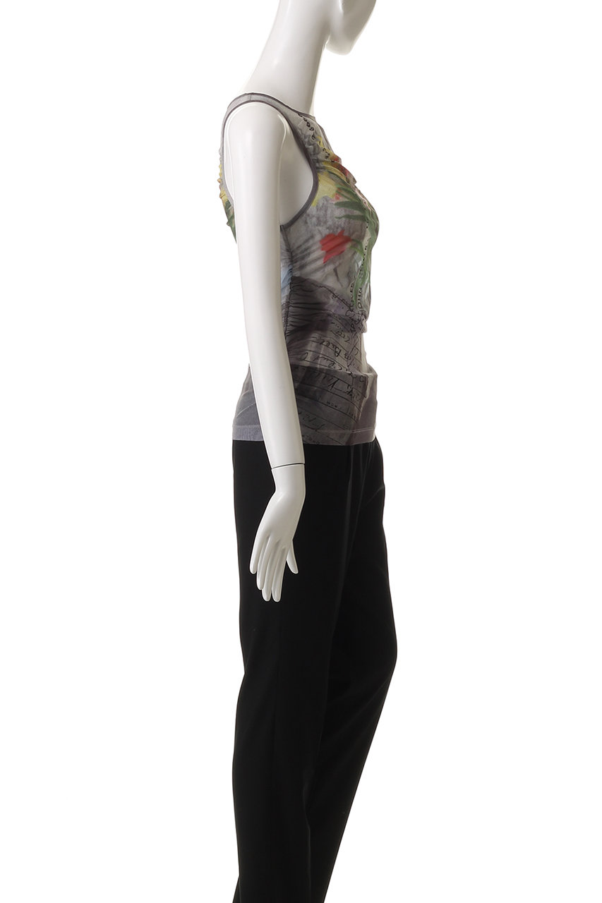 MAISON SPECIAL(メゾンスペシャル)｜Tulip Gather Mesh Tank Top