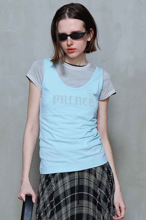 メゾンスペシャル/MAISON SPECIALのPRINCE Logo Tank Top/プリンスロゴタンクトップ(110100/110101)