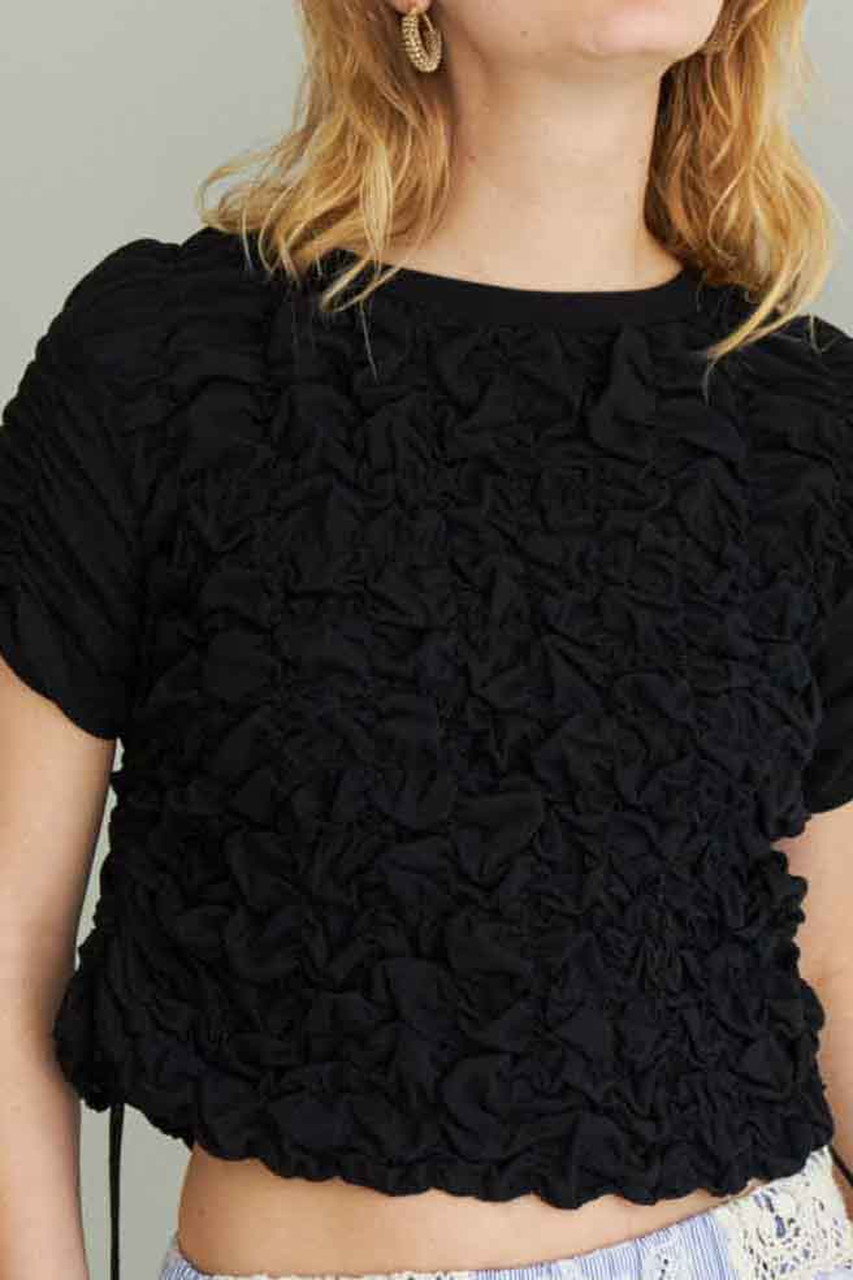 MAISON SPECIAL(メゾンスペシャル)｜Shirring T-shirt