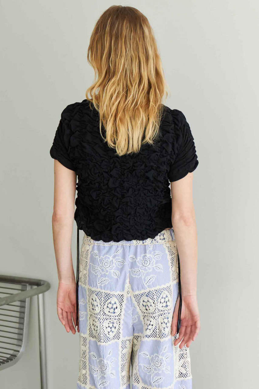 MAISON SPECIAL(メゾンスペシャル)｜Shirring T-shirt/シャーリングT