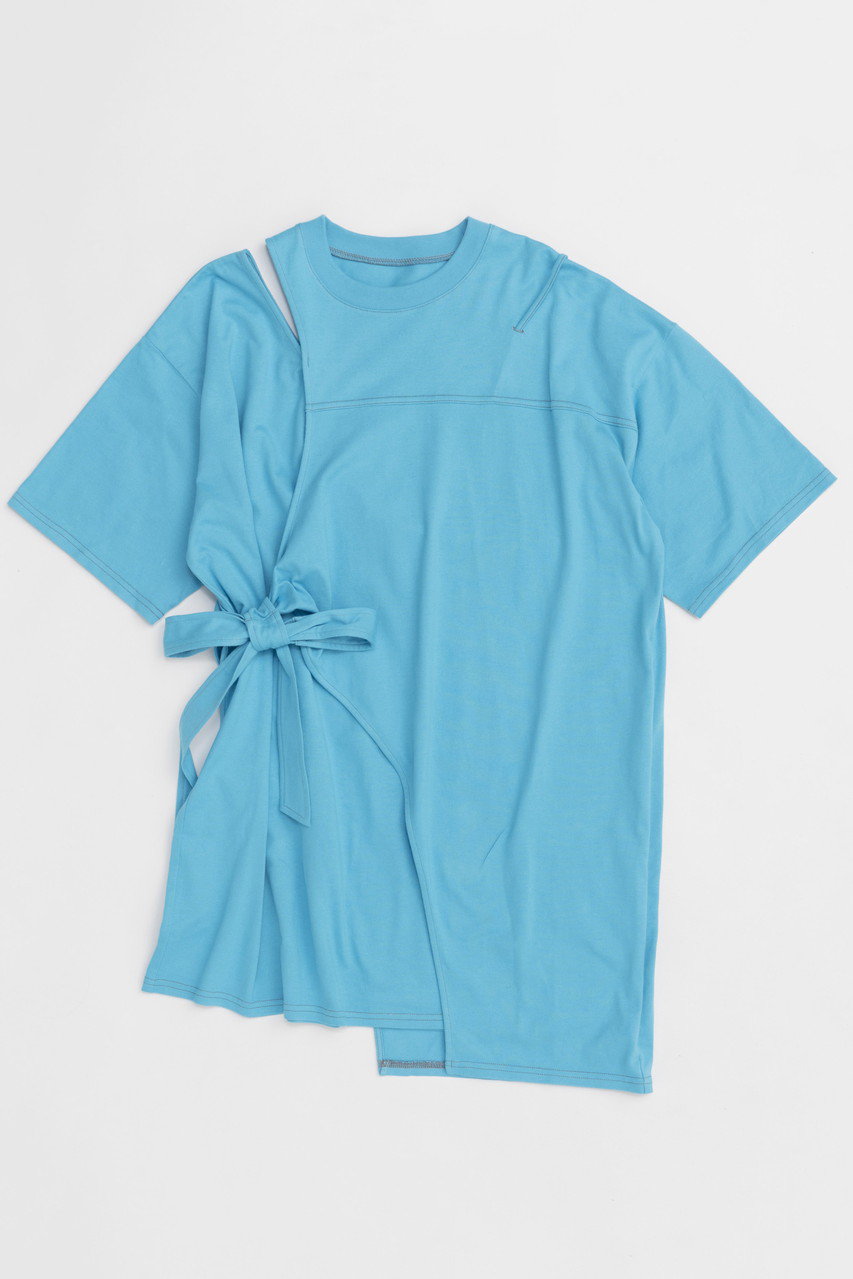 MAISON SPECIAL Cutting Oversized T-shirt/カッティングオーバーTシャツ (BLU(ブルー), FREE) メゾンスペシャル ELLE SHOP MAISON SPECIAL Cutting Oversized T-shirt/カッティングオーバーTシャツ (BLU(ブルー), FREE) メゾンスペシャル ELLE SHOP