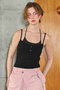 Henley Neck Layered Camisole/ヘンリーネックレイヤードキャミソール メゾンスペシャル/MAISON SPECIAL