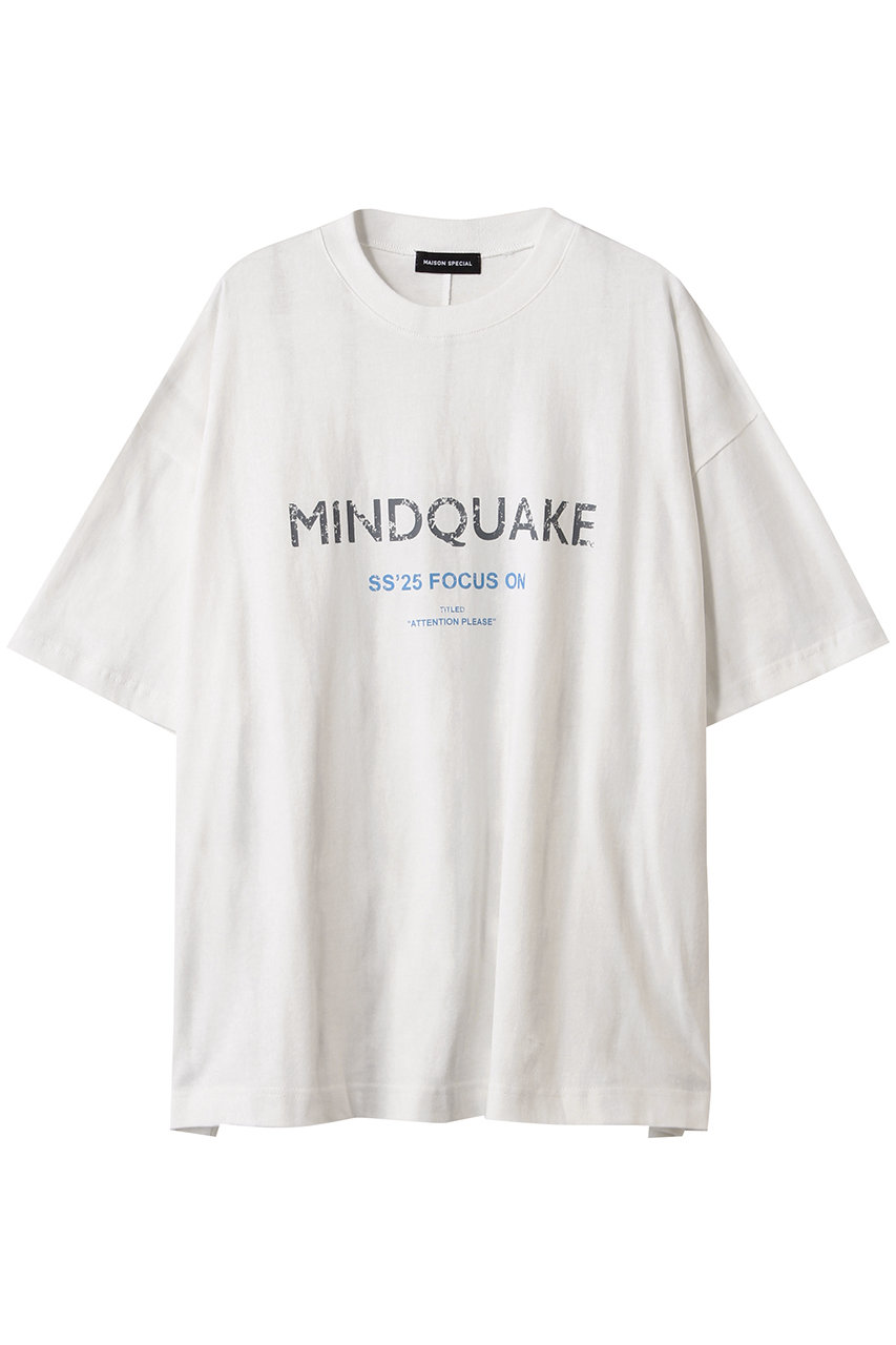 MAISON SPECIAL MINDQUAKE Logo Oversized T-shirt/MINDQUAKEロゴオーバーTシャツ (L.GRY(ライトグレー), FREE) メゾンスペシャル ELLE SHOP MAISON SPECIAL MINDQUAKE Logo Oversized T-shirt/MINDQUAKEロゴオーバーTシャツ (L.GRY(ライトグレー), FREE) メゾンスペシャル ELLE SHOP