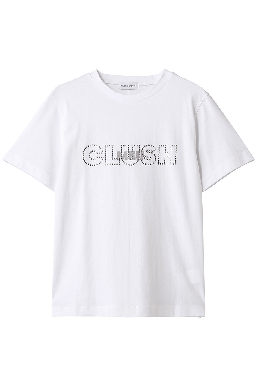 MAISON SPECIAL MEU CLUSH T-shirt/MEU CLUSH Tシャツ (WHT(ホワイト), FREE) メゾンスペシャル ELLE SHOP MAISON SPECIAL MEU CLUSH T-shirt/MEU CLUSH Tシャツ (WHT(ホワイト), FREE) メゾンスペシャル ELLE SHOP