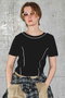Bicolor Stitch Compact T-shirt/バイカラーステッチコンパクトTシャツ メゾンスペシャル/MAISON SPECIAL