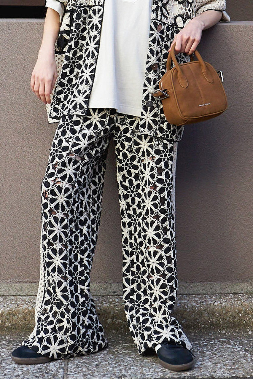 MAISON SPECIAL(メゾンスペシャル)｜Mixed Lace Easy Pants