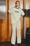 Mixed Lace Easy Pants/ミックスレースイージーパンツ メゾンスペシャル/MAISON SPECIAL