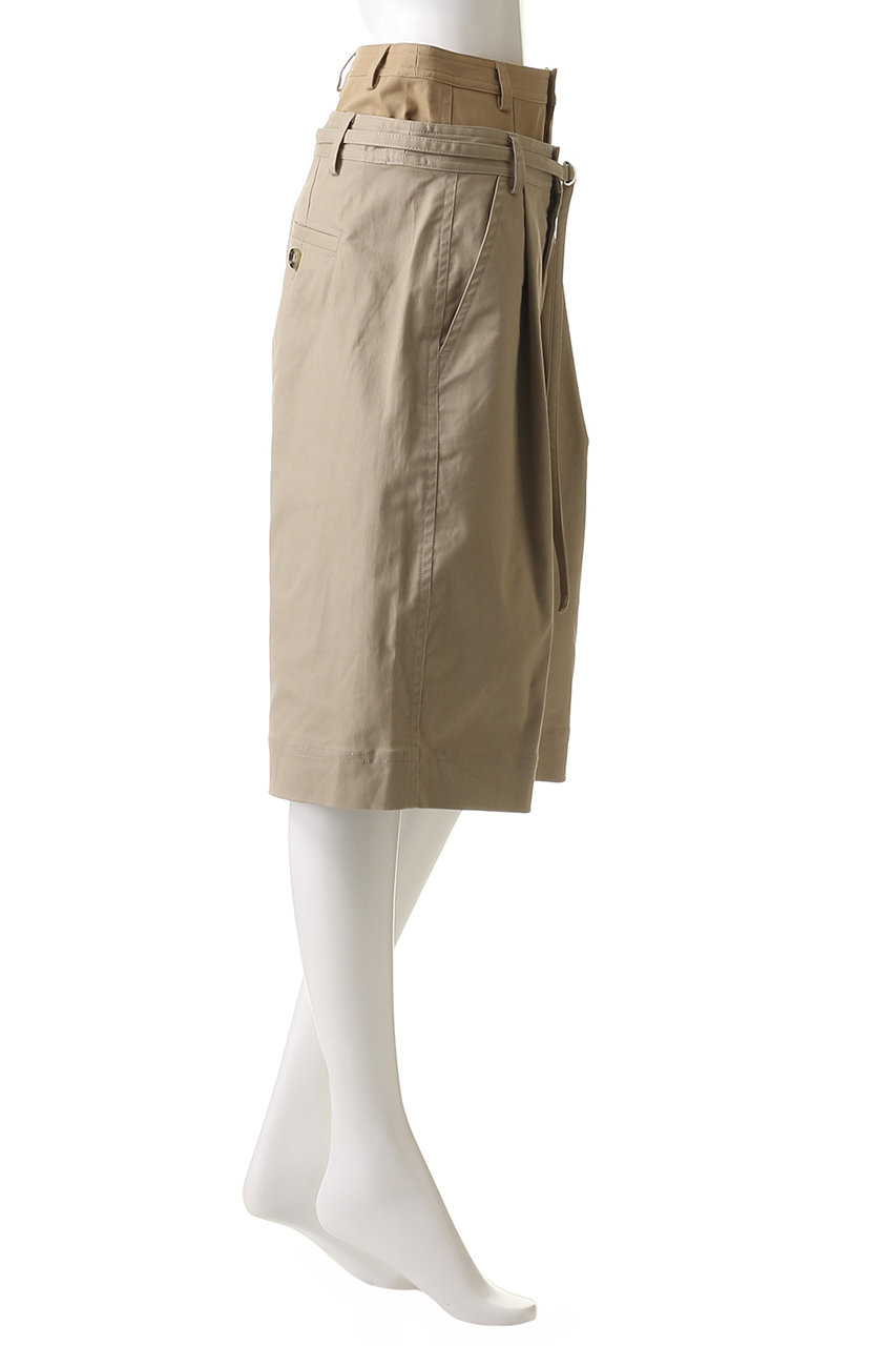 MAISON SPECIAL(メゾンスペシャル)｜2way Double Waist Curve Shorts