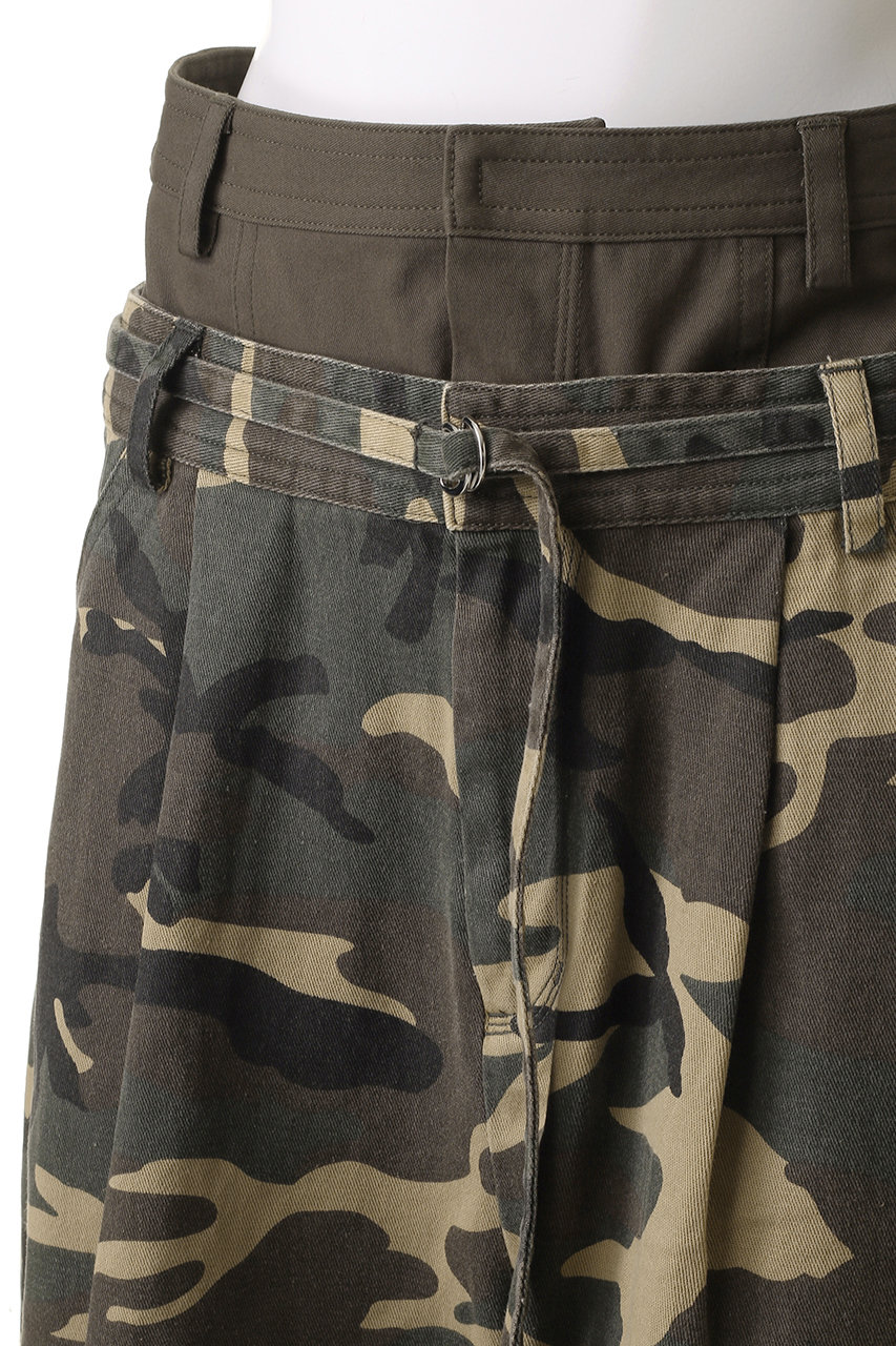 2WAYダブルウエストカーブハーフパンツ 2way Double Waist Curve Shorts/2WAYダブルウエストカーブ