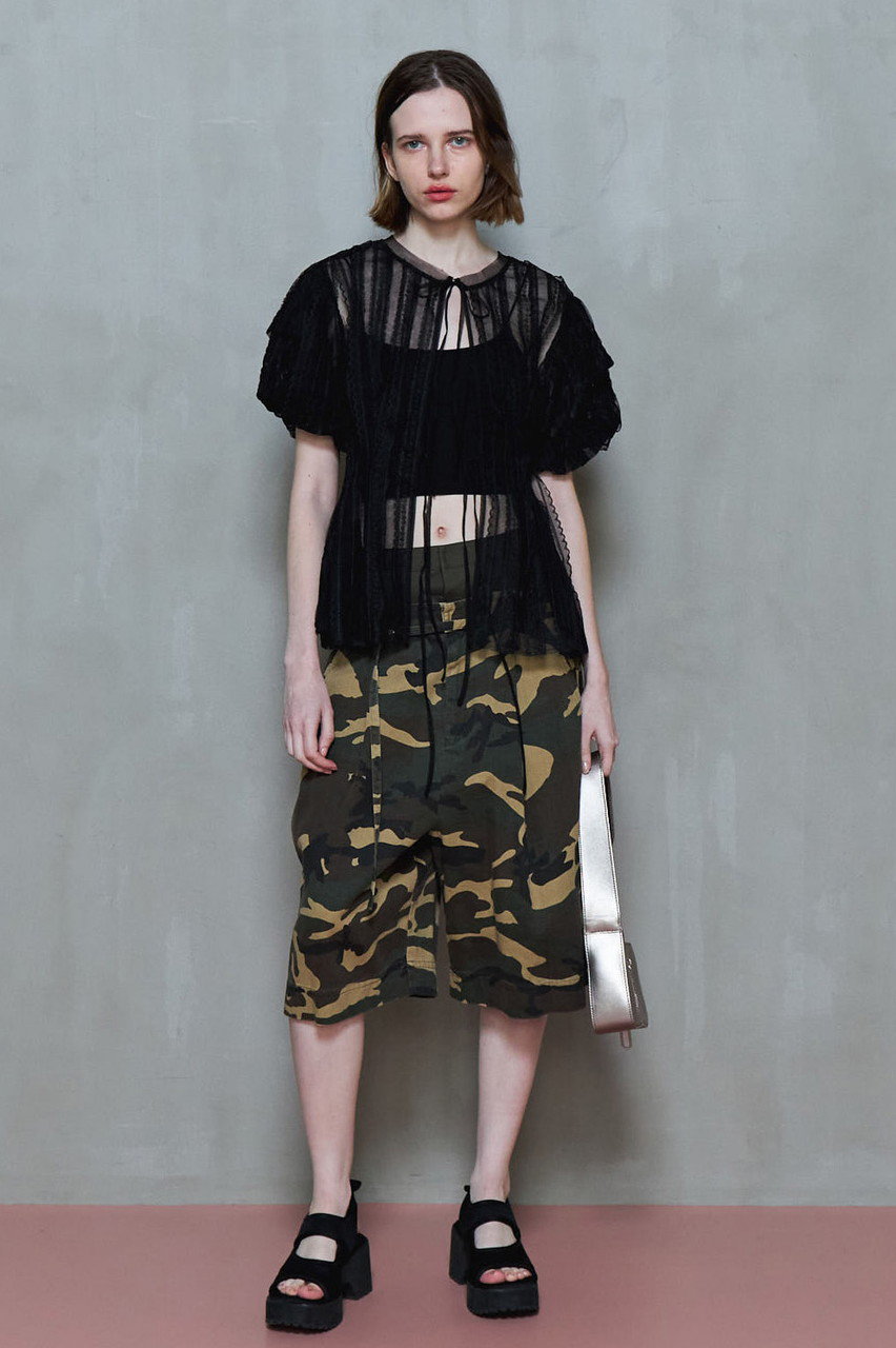 MAISON SPECIAL(メゾンスペシャル)｜2way Double Waist CAMO Curve